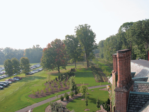 View from roof to cutting gardens View from roof to cutting gardens