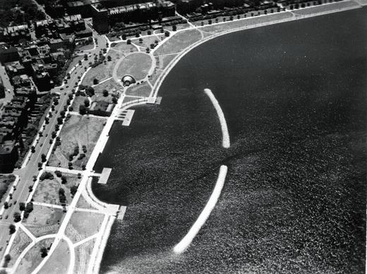 1934 aerial of the Shurcliff design