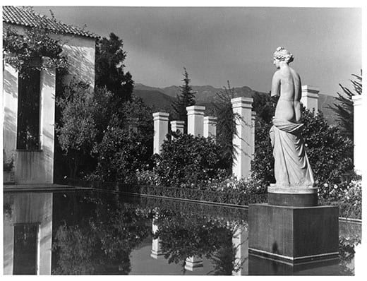 South reflecting pool with Aphrodite, Val Verde. Photograph by Roy Flamm. Courtesy Lockwood de Forest Papers, U C Santa Barbara.