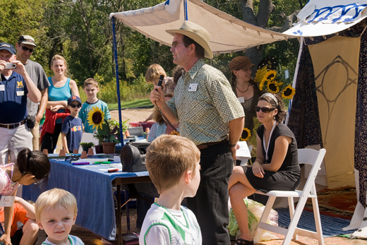 Grese at the opening of the Gaffield Children’s Garden Grese at the opening of the Gaffield Children’s Garden