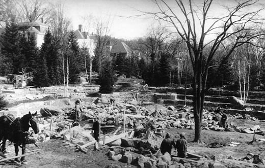 Camden Amphitheatre under construction