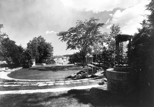 View to harbor, Camden Amphitheater.