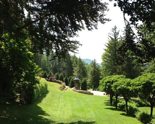 South lawn towards the pavillion