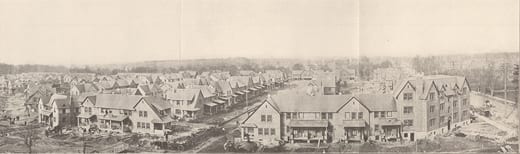 Construction of Union Park Gardens, 1918