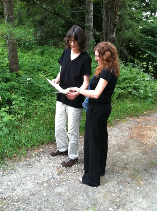 Carol Betsch (L) with Christina Marts