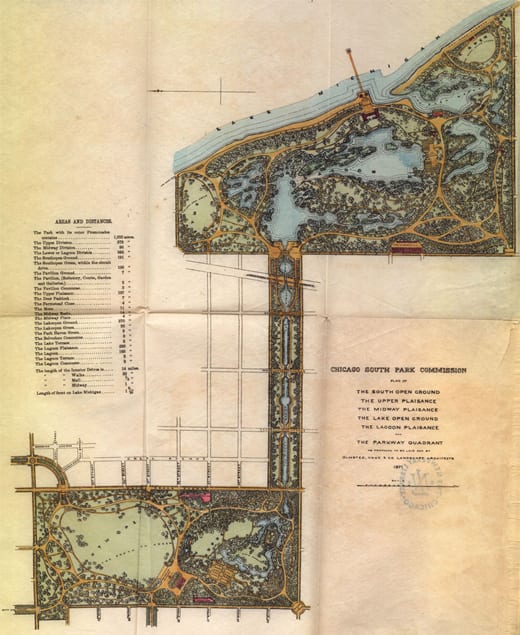 Olmsted, Vaux & Co.'s Report Accompanying Plan for Laying Out the South Park