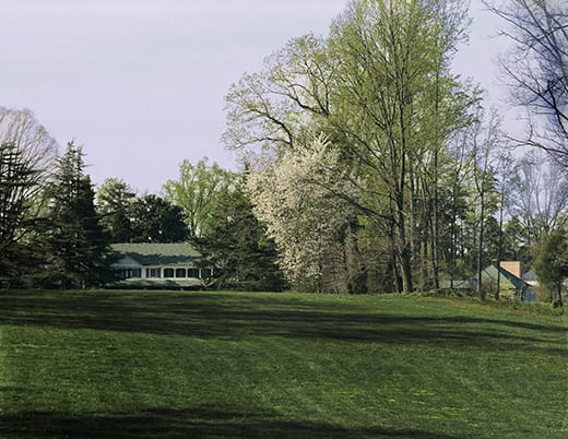 View to Bungalow and Babcock Wing (right). Photograph by Elliot Kaufman.
