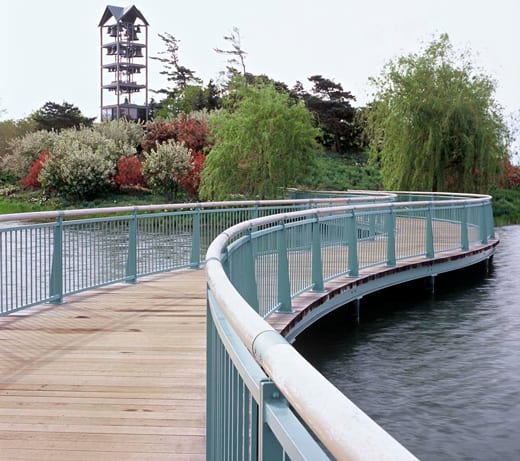 The Trellis Bridge at the Chicago Botanic Garden
