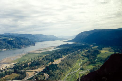 View of the Columbia River Gorge from the Columbia River Highway