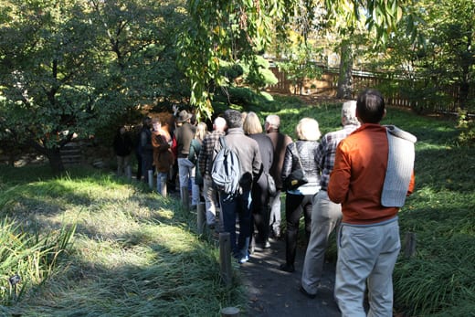 The LALH board touring the Brooklyn Botanical Garden, fall 2013