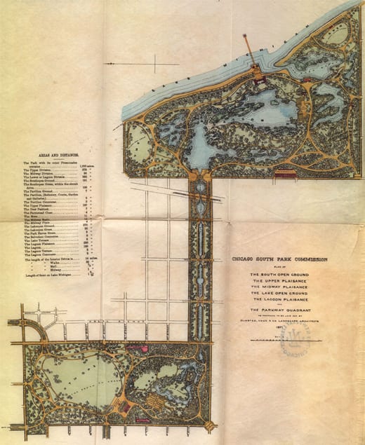Olmsted, Vaux & Co.'s Report Accompanying Plan for Laying Out the South Park 