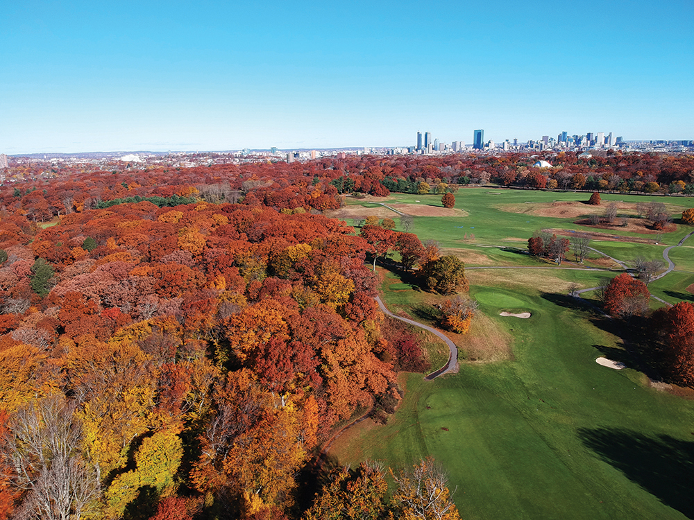 Aerial view of Franklin Park. Courtesy Reed Hilderbrand.
