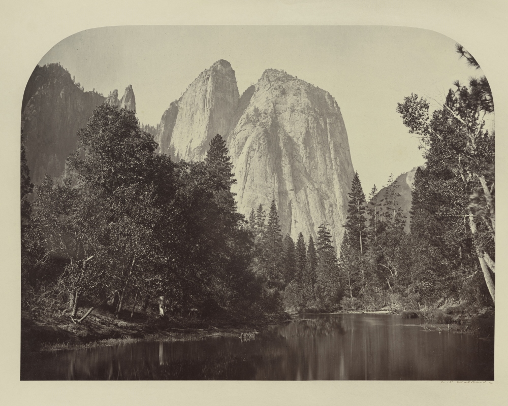 Cathedral Rocks, 1861. Photograph by Carleton Watkins. Courtesy The Woodstock Foundation.